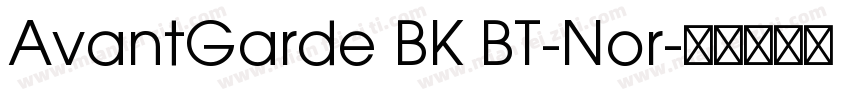 AvantGarde BK BT-Nor字体转换
